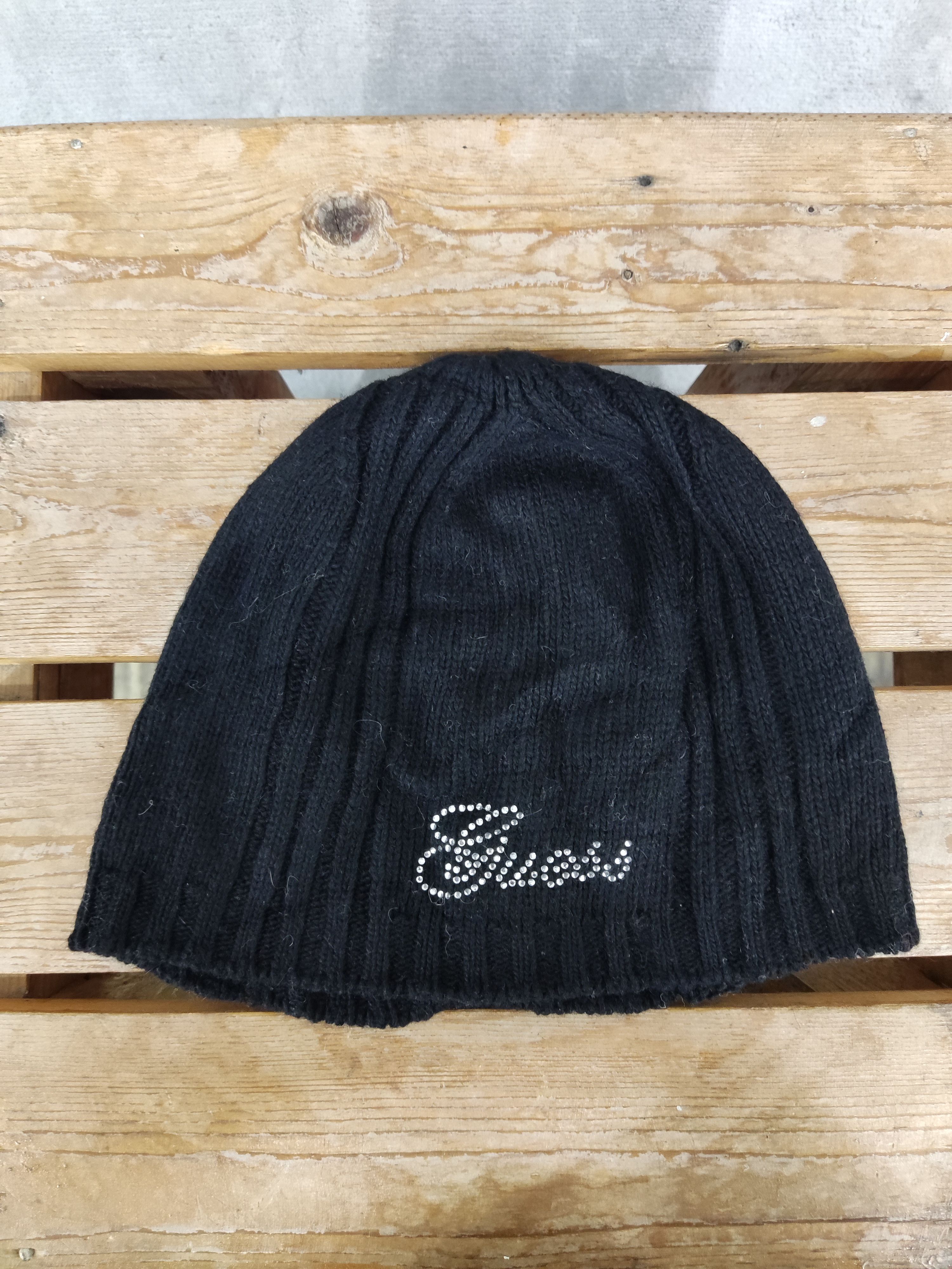 Guess Guess Glitter Black Beanie Hat Size ONE SIZE - 6 Thumbnail