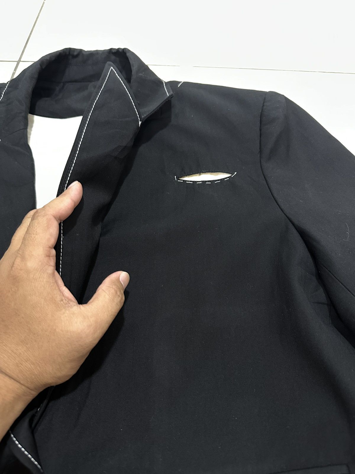 Maison Margiela Maison margiela Contrast Stitch Jacket Embroidered Poem Size S / US 4 / IT 40 - 6 Thumbnail