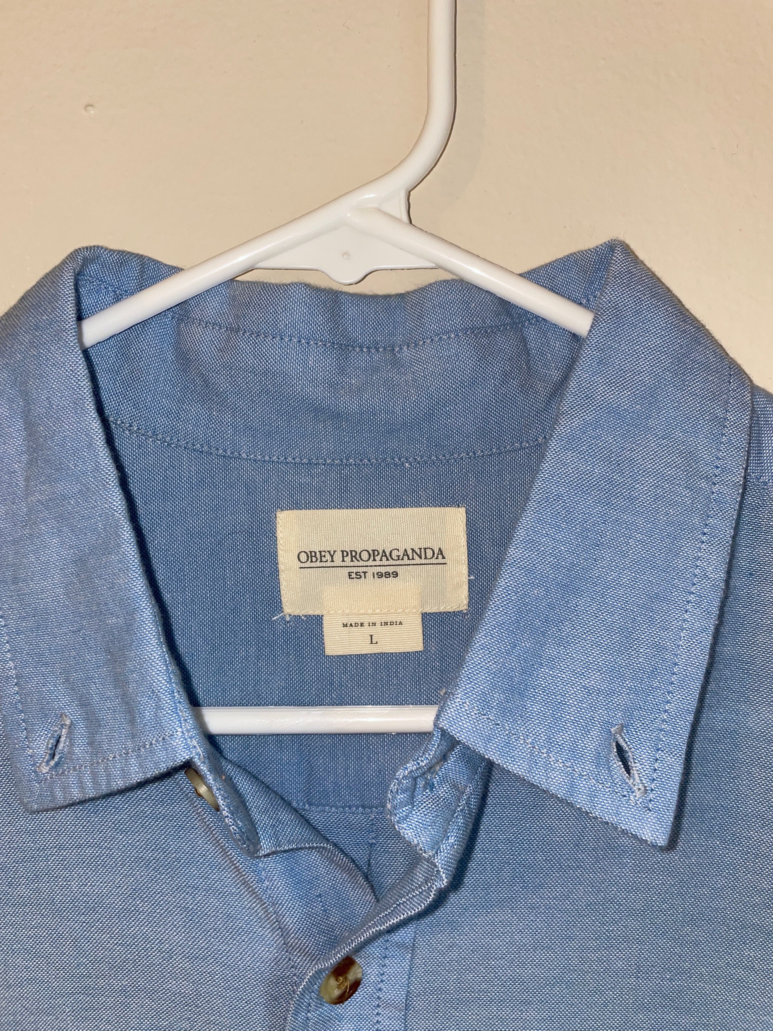 Obey Obey Button Up Shirt Size US L / EU 52-54 / 3 - 4 Thumbnail