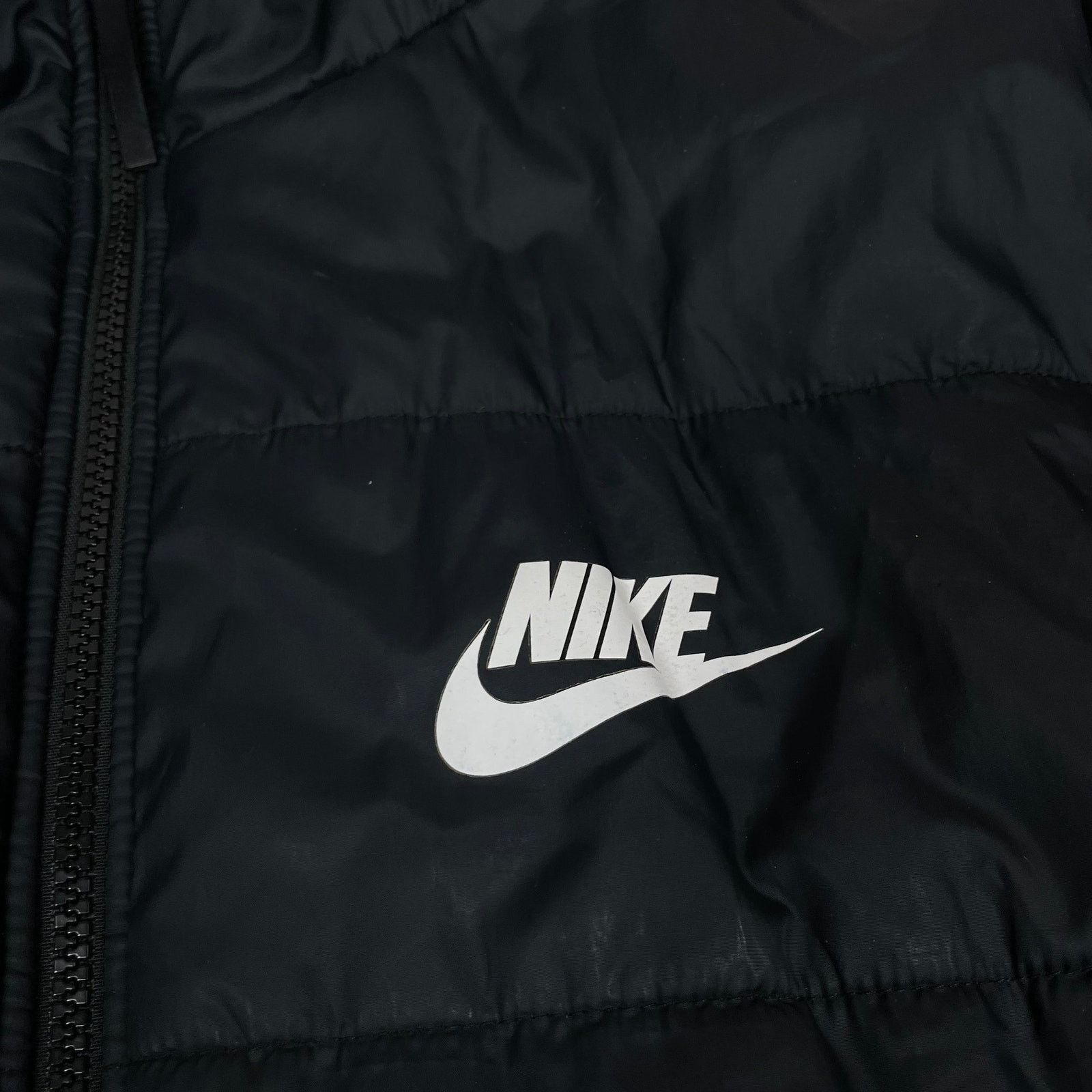 Nike Nike Women Black Long Sleeve Full Zip Hooded Puffer Jacket S Size S / US 4 / IT 40 - 3 Thumbnail