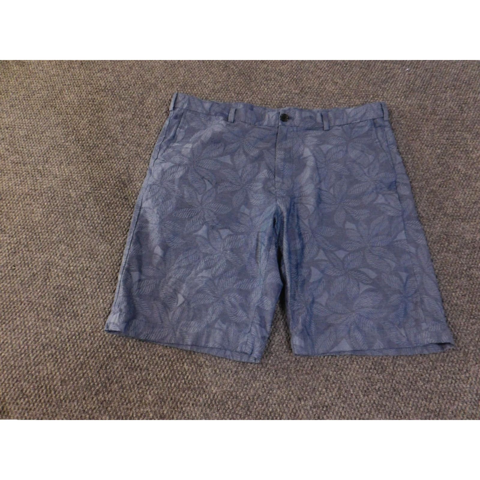 Brooks Brothers Brooks Brothers Shorts Mens 40 Blue Floral Leaf Print 10 Inseam Pockets Casual Summer Cotton Chino Big & Tall Mens Size US 40 / EU 56 - 2 Thumbnail