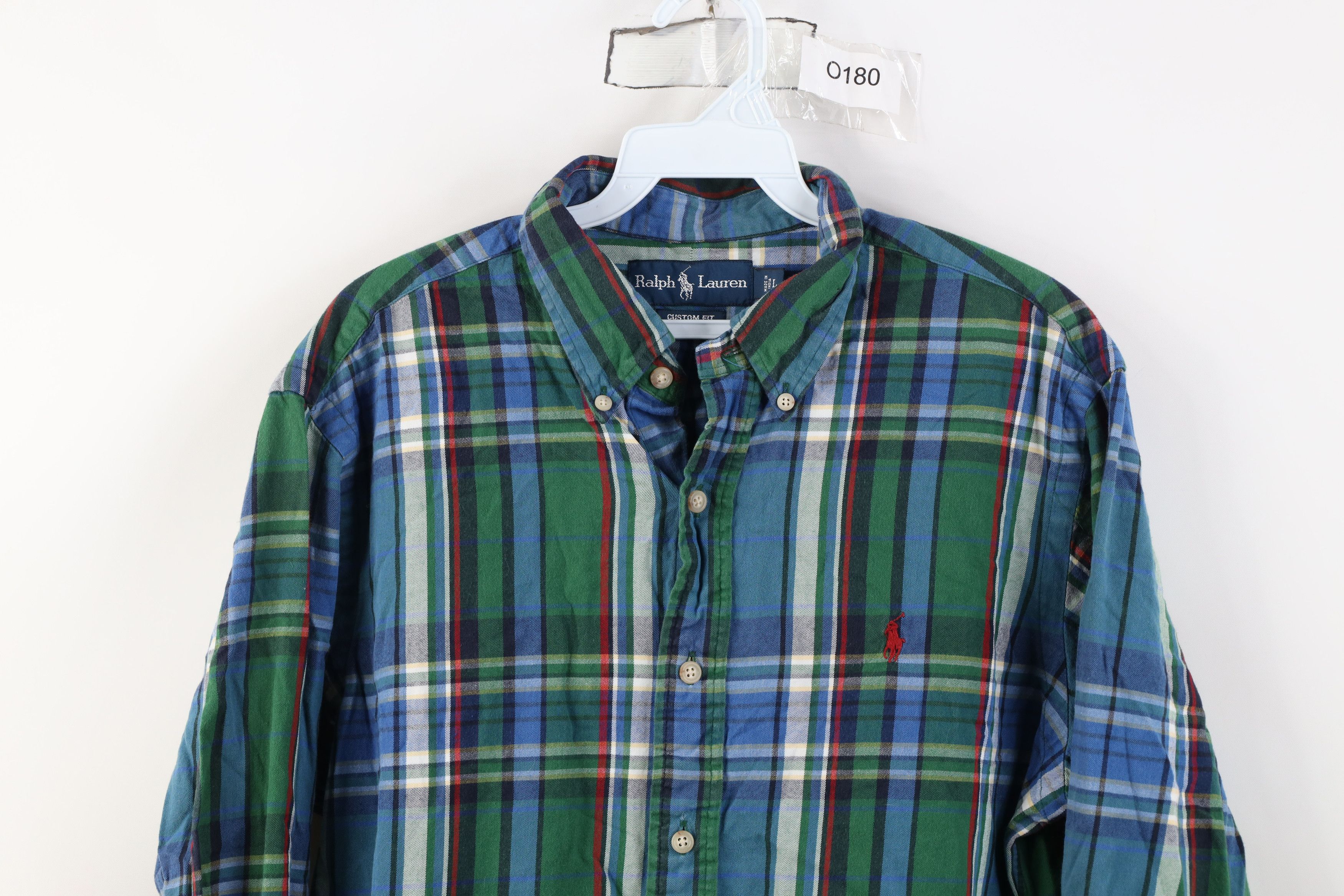 Polo Ralph Lauren Vintage 90s Ralph Lauren Fit Flannel Button Down Shirt Size US L / EU 52-54 / 3 - 2 Thumbnail