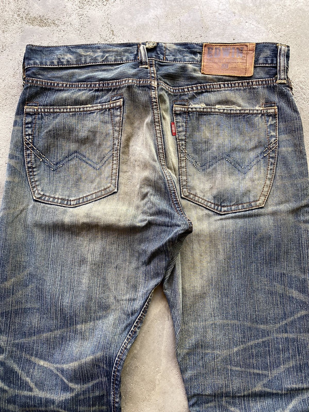 Edwin × If Six Was Nine Vintage Edwin Distressed Jeans Size US 34 / EU 50 - 8 Thumbnail