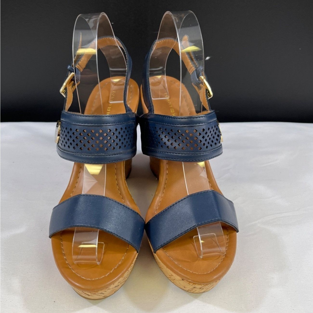 Tommy Hilfiger Tommy Hilfiger Women's Navy Blue Shoes/Heeled Sandals Sz 8M Size US 8 / IT 38 - 1 Thumbnail