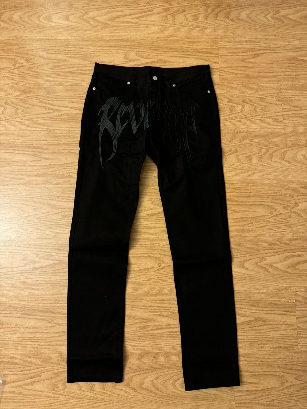 Revenge Revenge Emboidered Jeans Size US 35 - 3 Thumbnail
