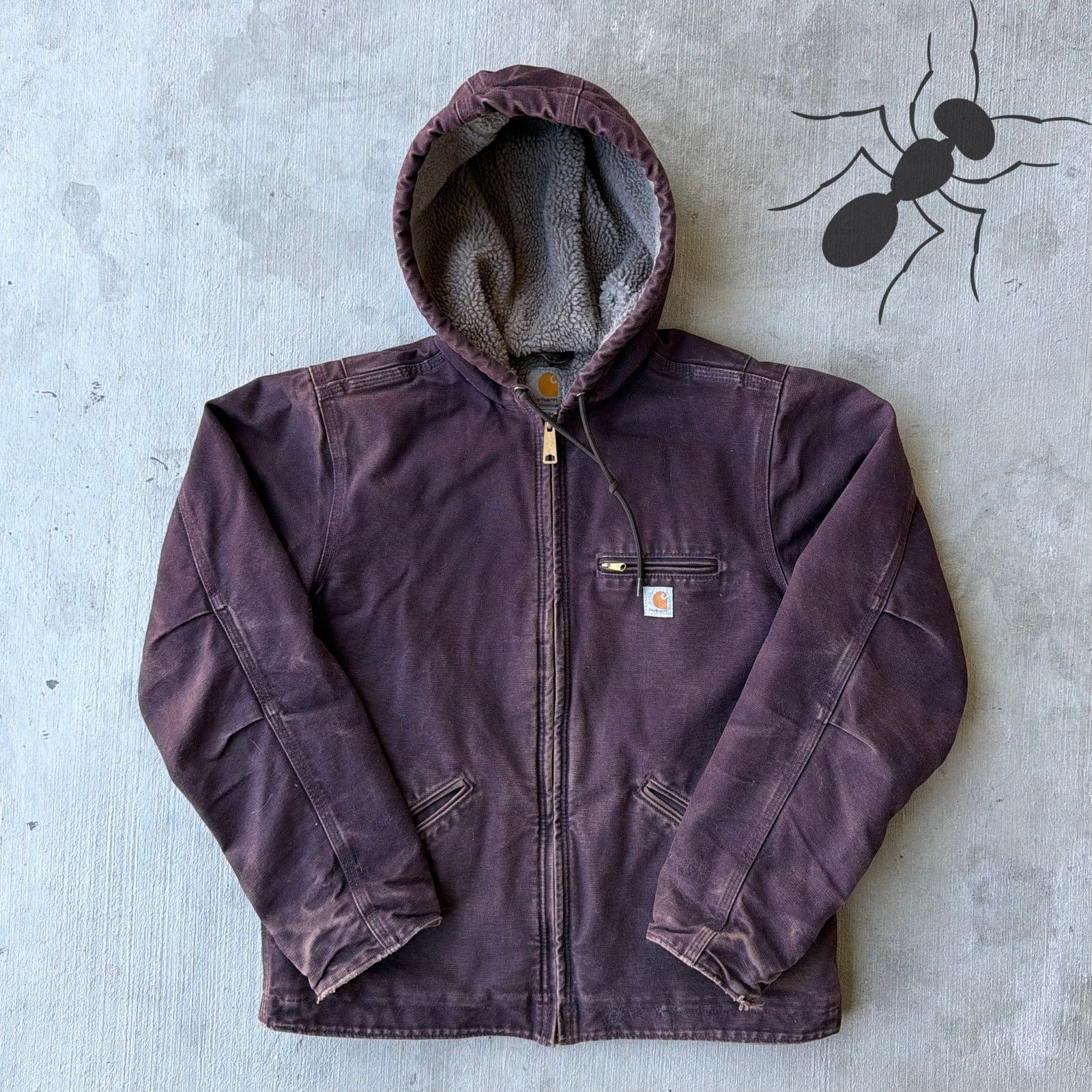 Carhartt × Vintage Carhartt WOMENS WJ141 DWN purple Sierra work wear jacket Size US S / EU 44-46 / 1 - 1 Thumbnail