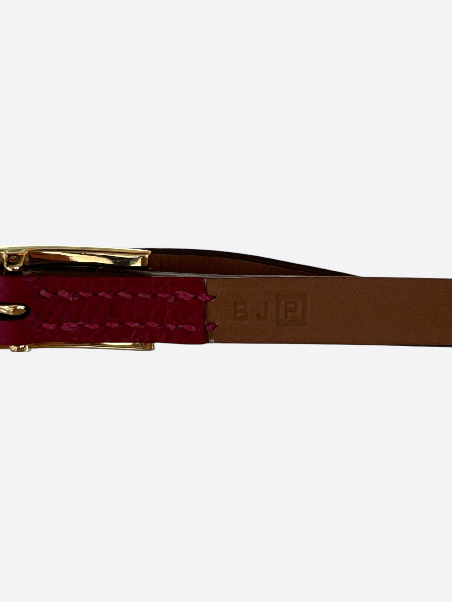 Hermes Pink Epsom & Gold Hardware Behapi Double Tour Bracelet Size ONE SIZE - 3 Thumbnail