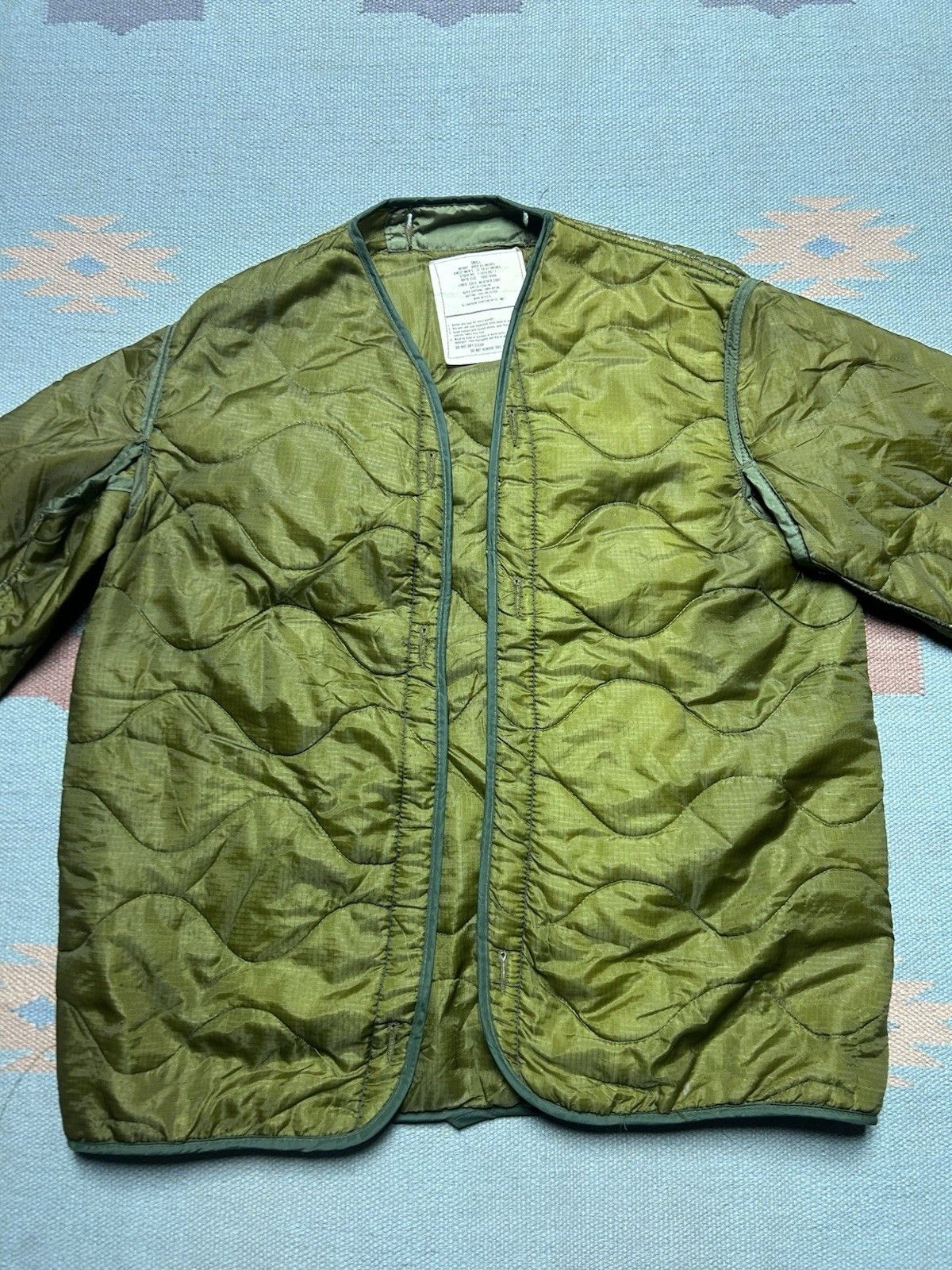 Vintage Vtg Military M65 Field Jacket Liner Quilted Cold Weather S Size US S / EU 44-46 / 1 - 2 Thumbnail