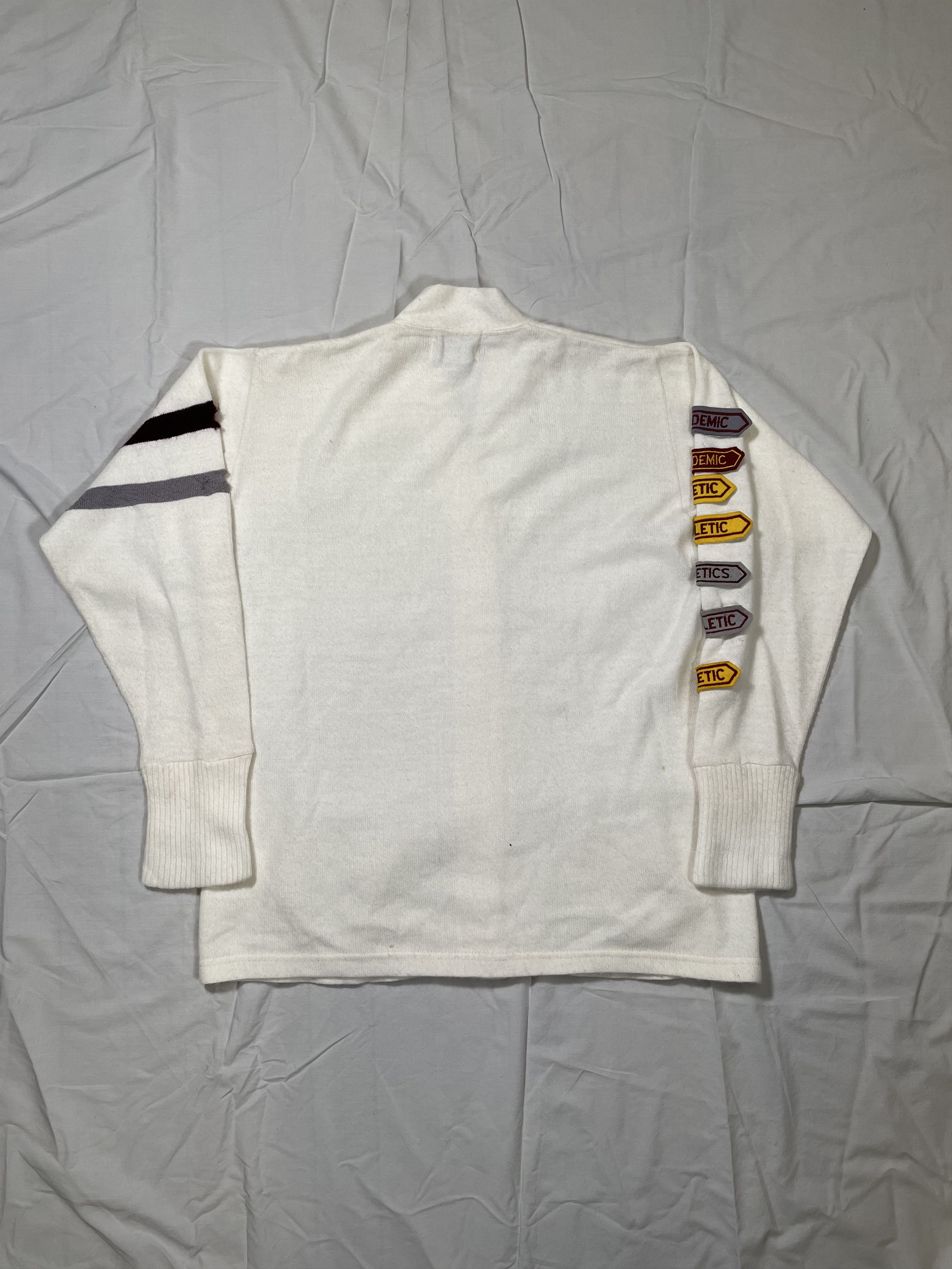 Vintage True VTG 1960's Albion Knit Letterman Cardigan Sweater Size US M / EU 48-50 / 2 - 2 Thumbnail