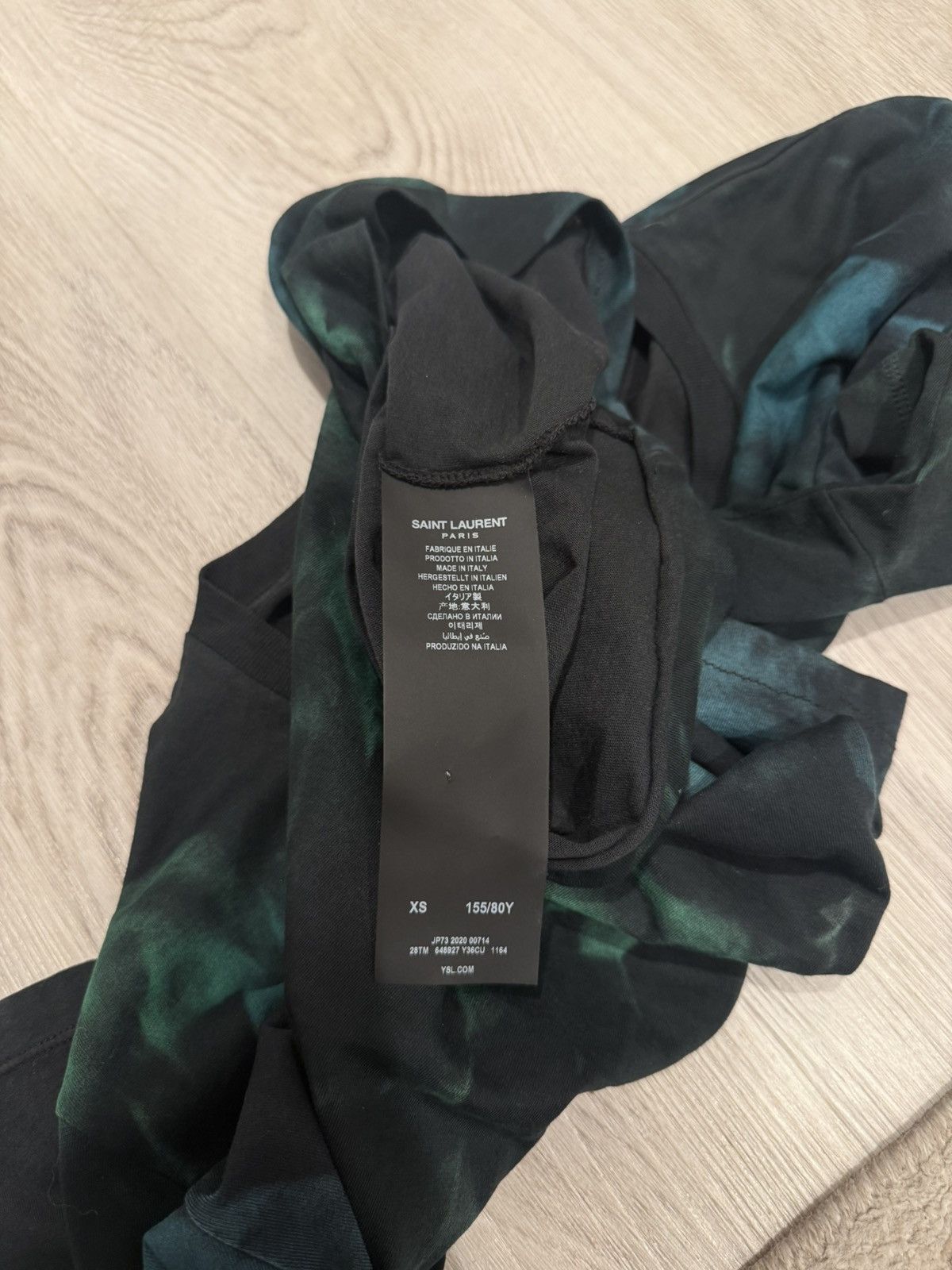 Saint Laurent Paris s/s 2020 tie dye logo tee!! Size US S / EU 44-46 / 1 - 7 Thumbnail