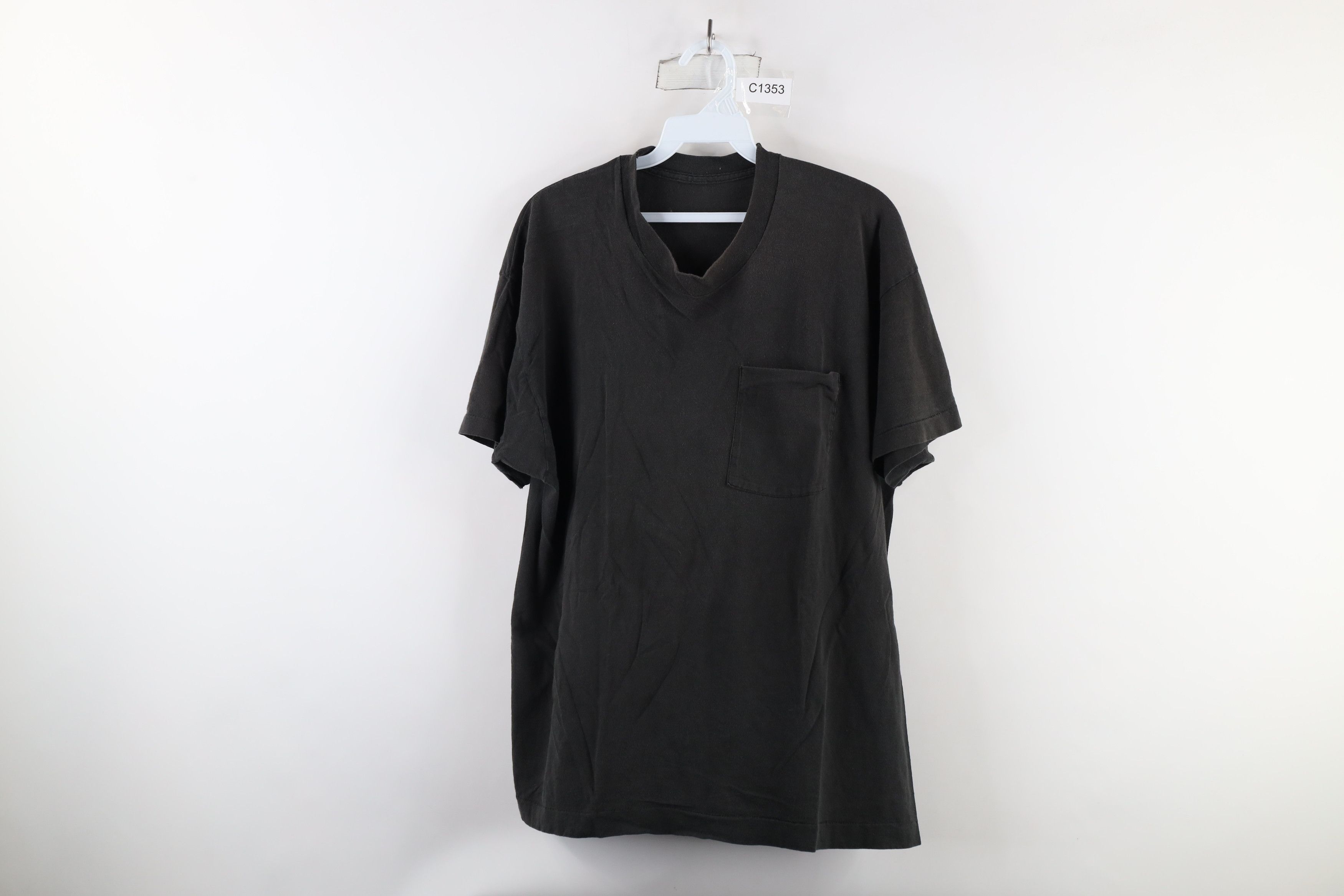 Vintage Vintage 90s Streetwear Short Sleeve T-Shirt Black Cotton USA Size US L / EU 52-54 / 3 - 1 Thumbnail