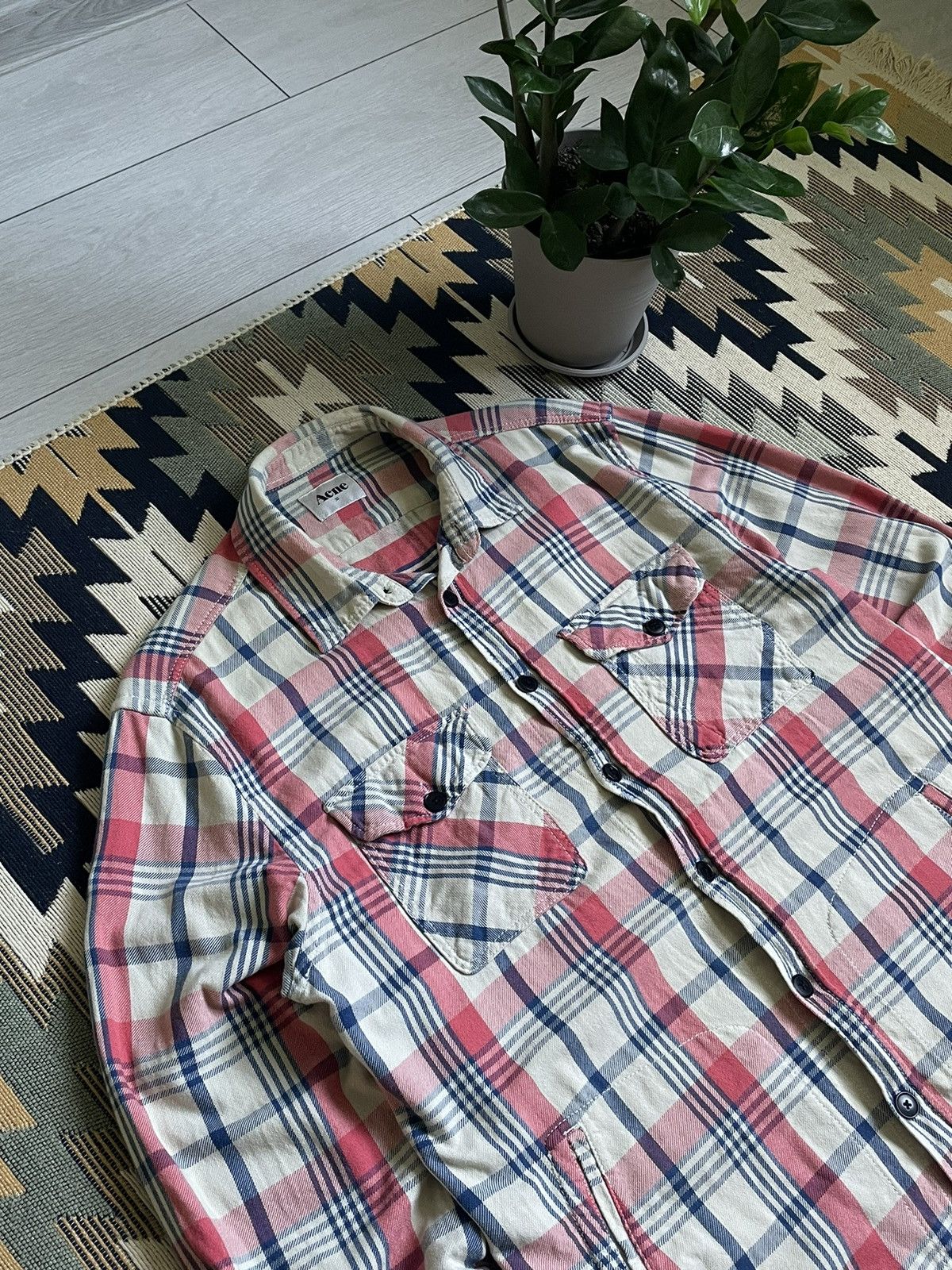 Acne Studios Acne Studios Ryan Check AW2011 Flannel Shirt Size US M / EU 48-50 / 2 - 6 Thumbnail