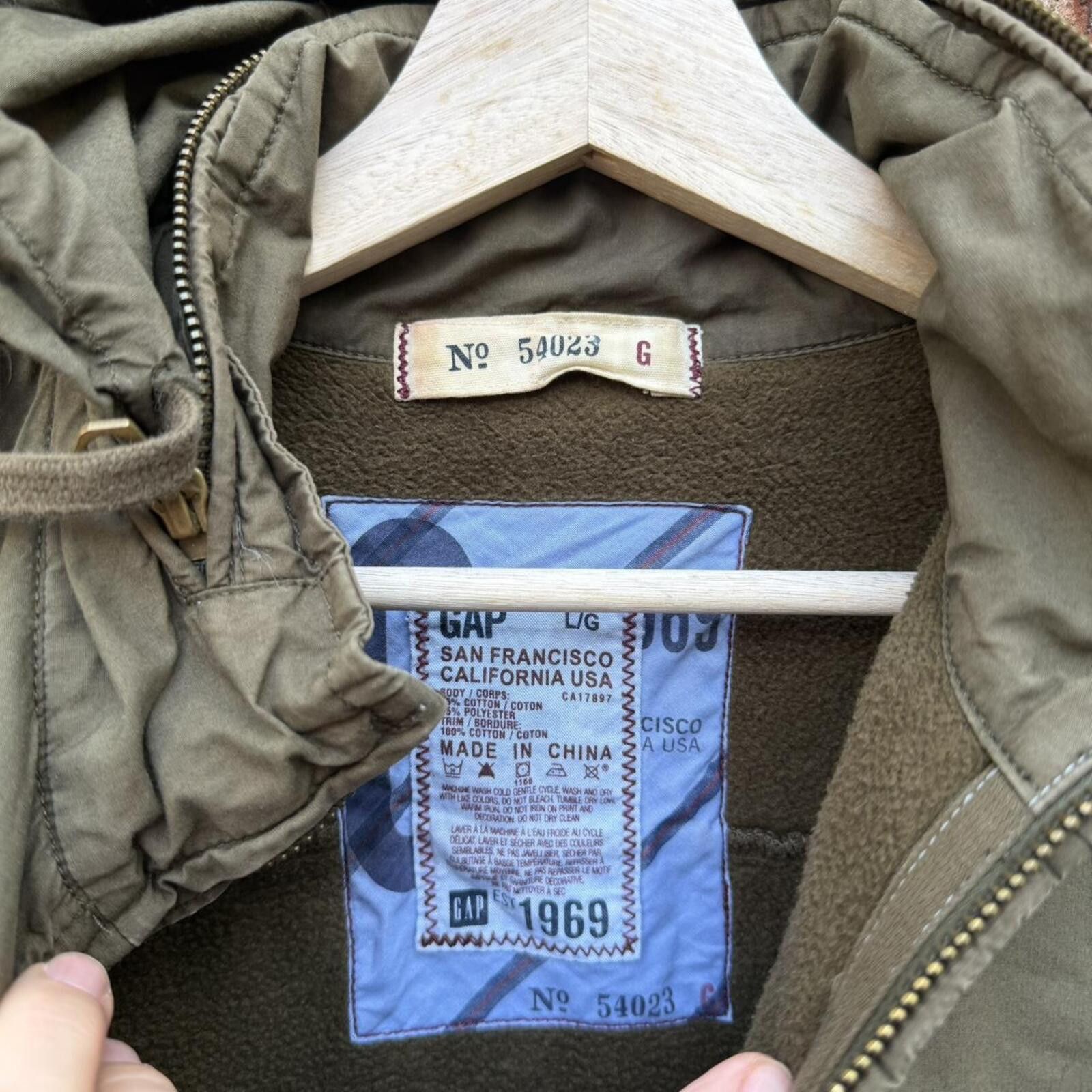 Gap Vintage gap zip up military style tactical hoodie 2006 L Size US L / EU 52-54 / 3 - 8 Thumbnail