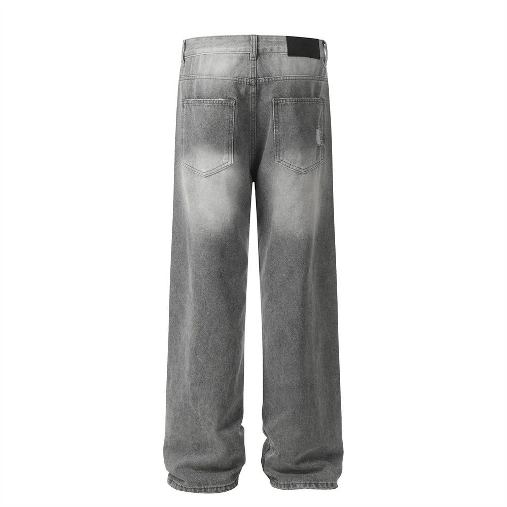 Japanese Brand × Jean Street punk distressed washed gradient ripped jeans for men Size US 34 / EU 50 - 3 Thumbnail