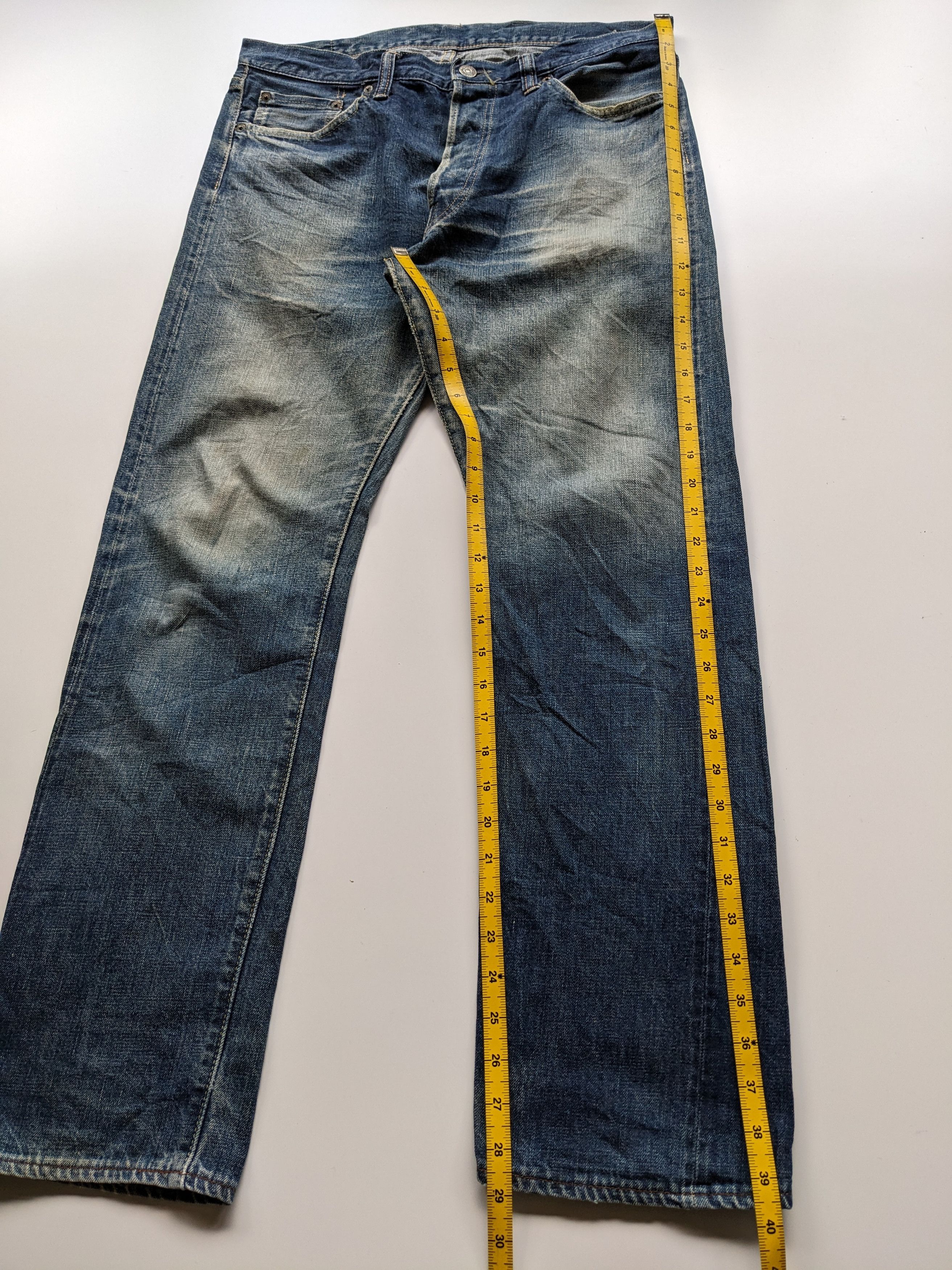 Sugar Cane Sugar Cane faded jeans selvedge jeans Size US 34 / EU 50 - 11 Thumbnail