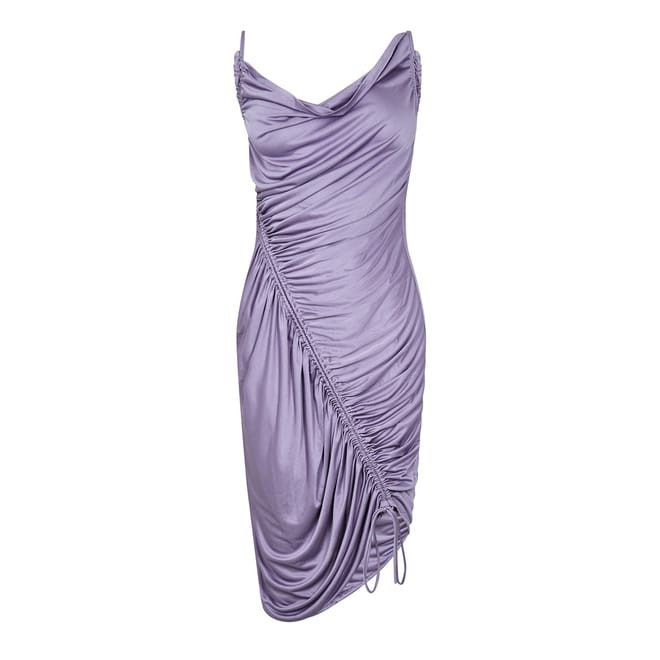 Bottega Veneta Bottega Veneta Cowl Neck Midi Slip Dress in Purple Size M / US 6-8 / IT 42-44 - 1 Thumbnail