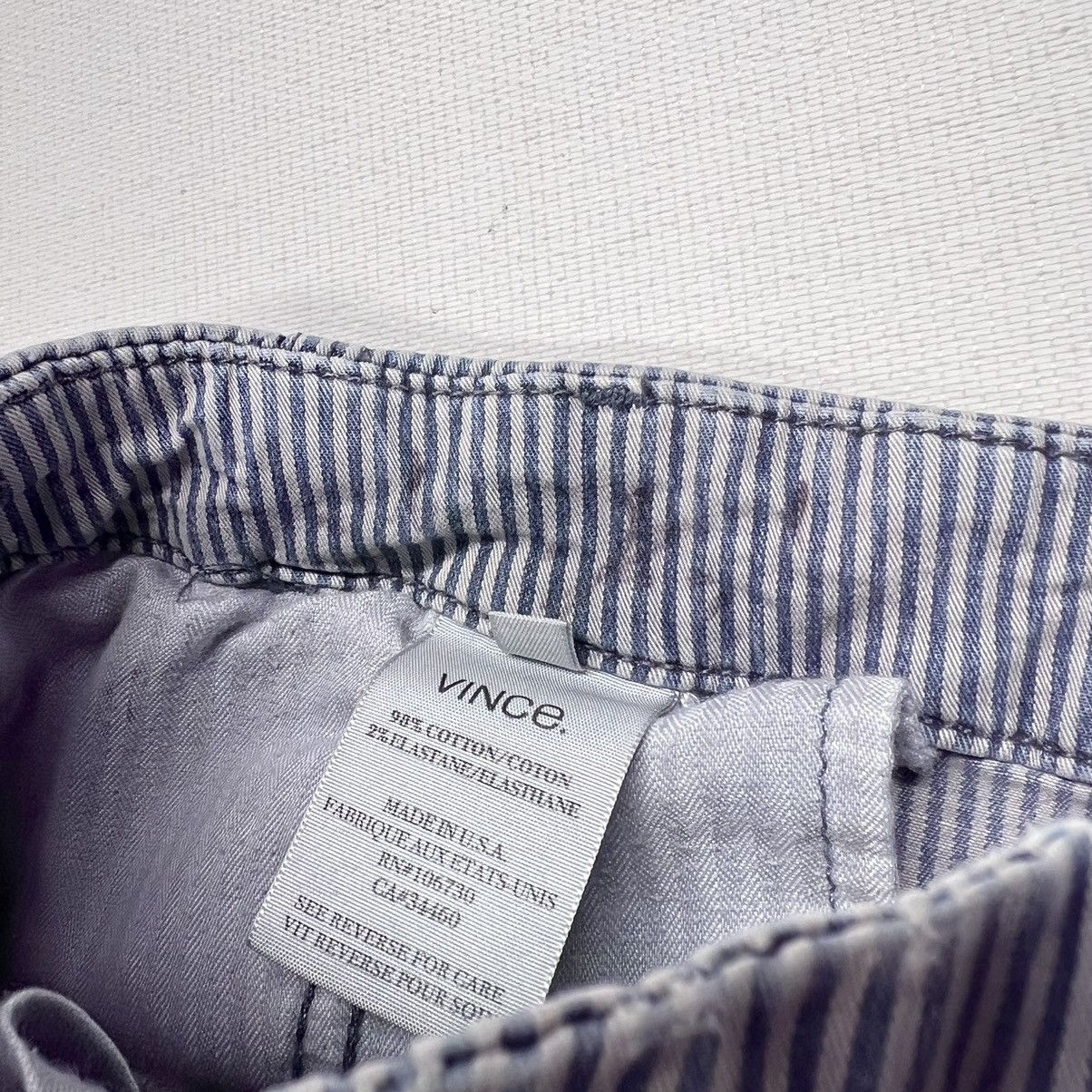 Vince Vince Pants Blue Striped Slim Casual Dress Made In USA Size 30" / US 8 / IT 44 - 10 Thumbnail