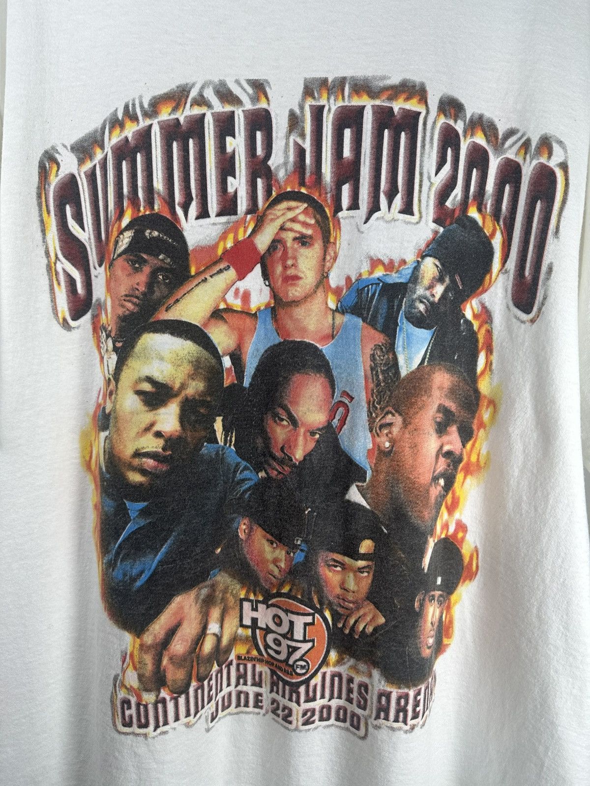 Rap Tees Vintage rare summer jam HOT97 2000 white rap tee shirt Size US XL / EU 56 / 4 - 4 Thumbnail