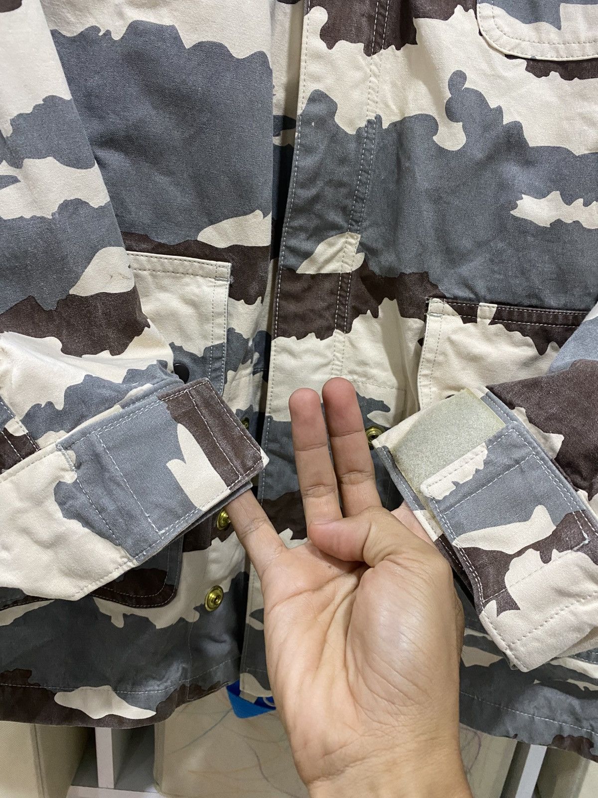 General Research Aw01 General Research Field Camouflage Smoke Cotton Jacket Size US M / EU 48-50 / 2 - 10 Thumbnail