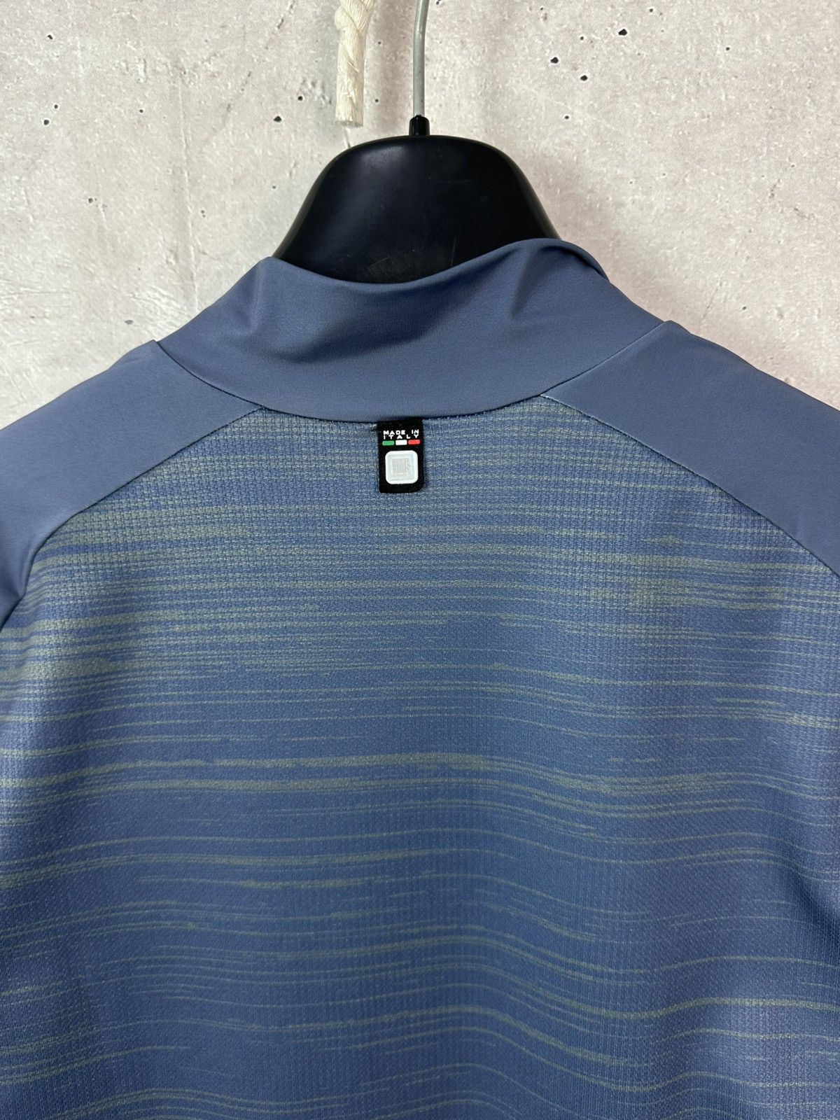 Other Santini Stripped Blue Full Zip Short Sleeve Cycle Jersey Size US L / EU 52-54 / 3 - 9 Thumbnail