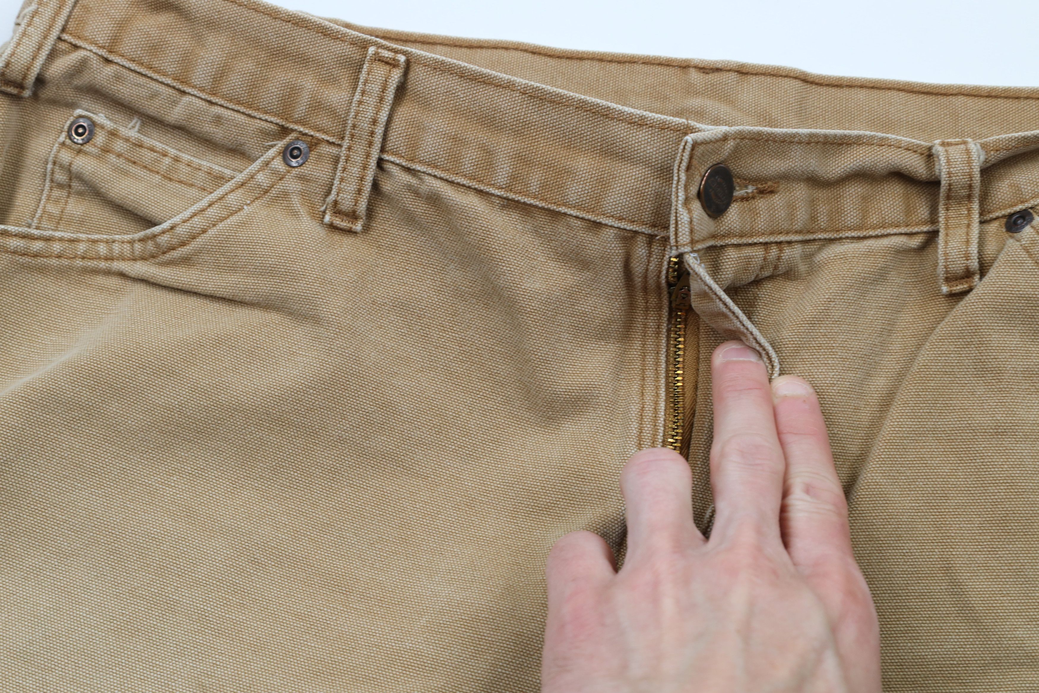 Dickies × Vintage Vintage Dickies Out Canvas Work Shorts Duck Brown Cotton Size US 36 / EU 52 - 7 Thumbnail