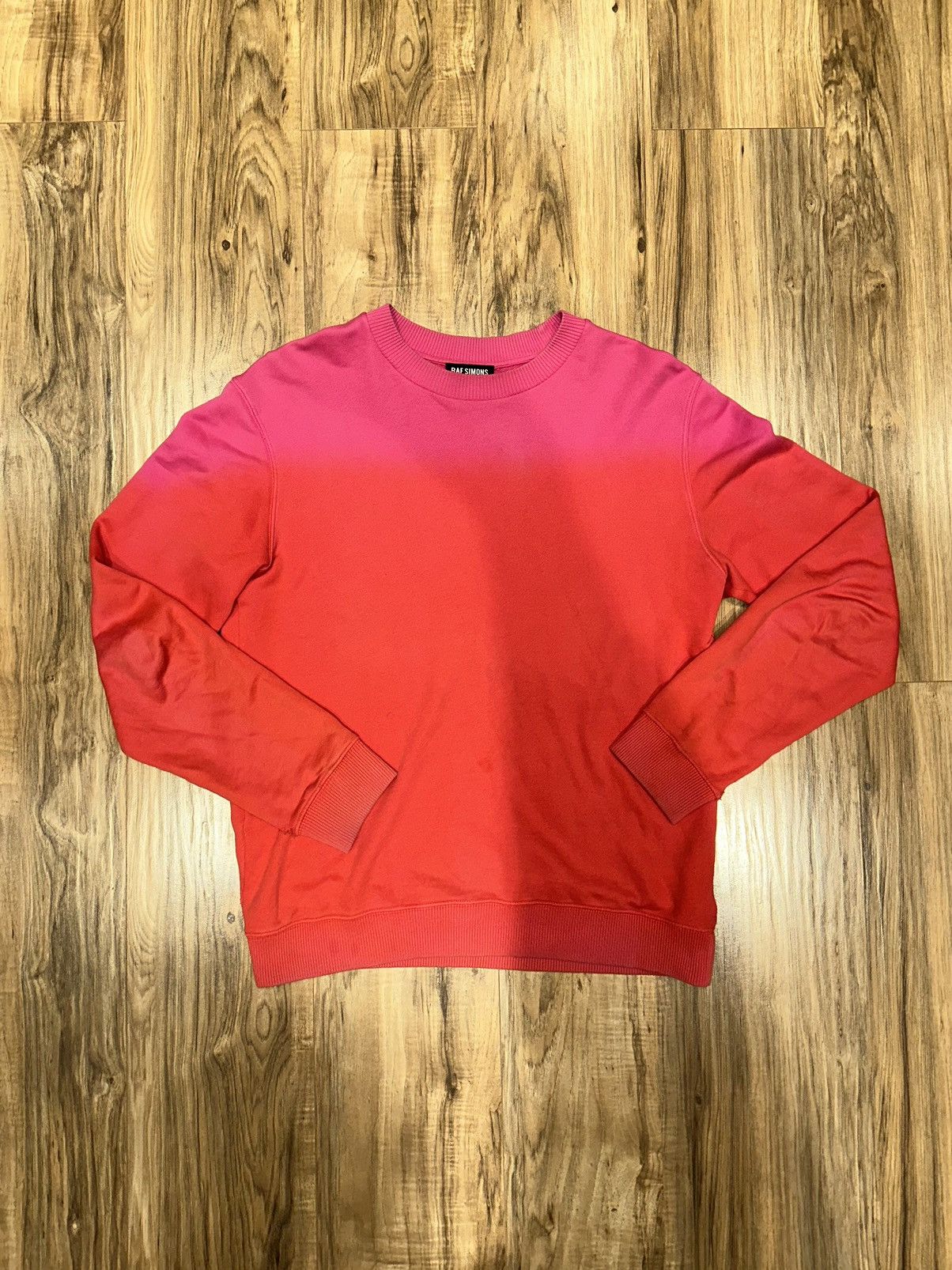 image of Fw14 Dip Dye Raf Simons Sweater in Pink, Men's (Size Medium)