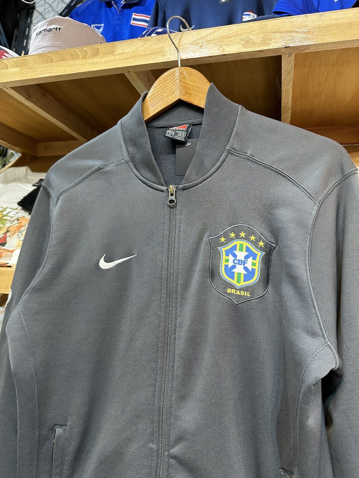 Nike Vintage Brazil 🇧🇷 2006-07 Track Jacket Size US L / EU 52-54 / 3 - 3 Thumbnail