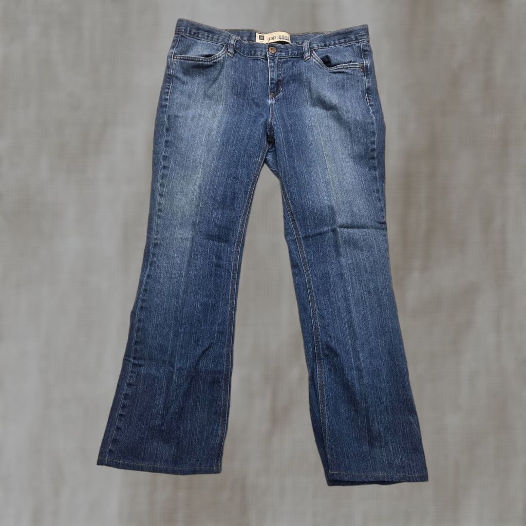 Gap Gap Women Jeans Pants Flared Denim Blue Stretch 16 Casual Everyday Size 38" / US 16 / IT 52 - 1 Thumbnail