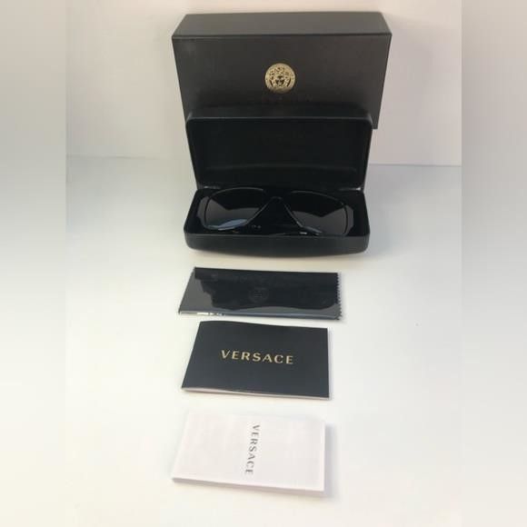 Versace New Authentic Versace VE4436U Havana Dark Brown Sunglasses", Size ONE SIZE - 11 Thumbnail