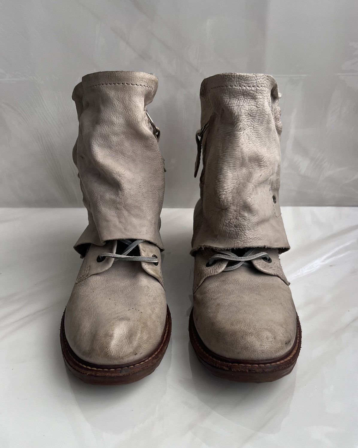 A.S.98 As 98 Airstep Zipper Boho Biker Gray distressed boot Size US 8 / IT 38 - 11 Thumbnail