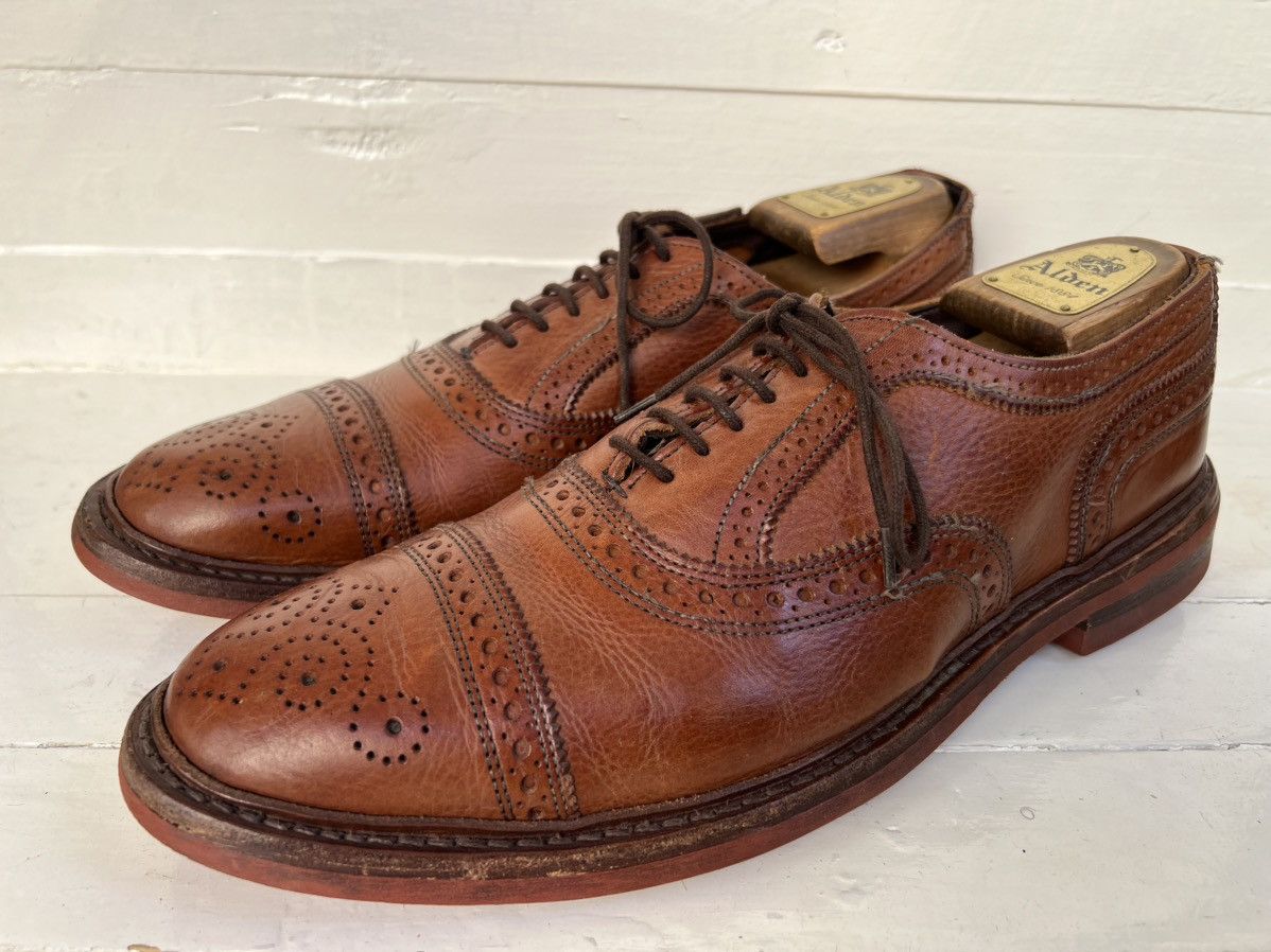 Allen Edmonds Allen Edmonds "STRANDMOK” Cap-Toe Oxfords Tan Dainite Sole Size US 10.5 / EU 43-44 - 3 Thumbnail