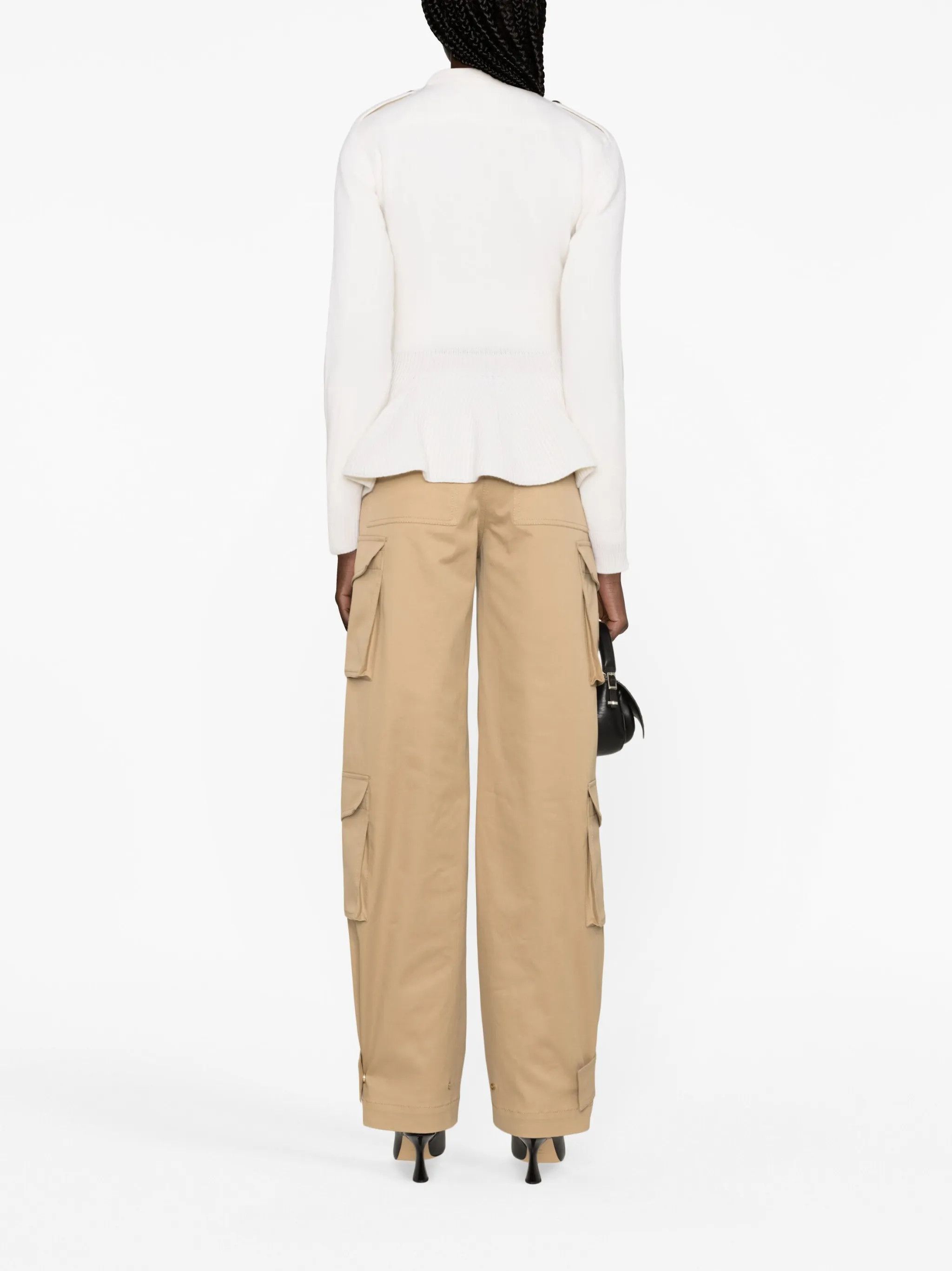 Alexander McQueen o1y0325 Sweater in White Size XS / US 0-2 / IT 36-38 - 3 Thumbnail