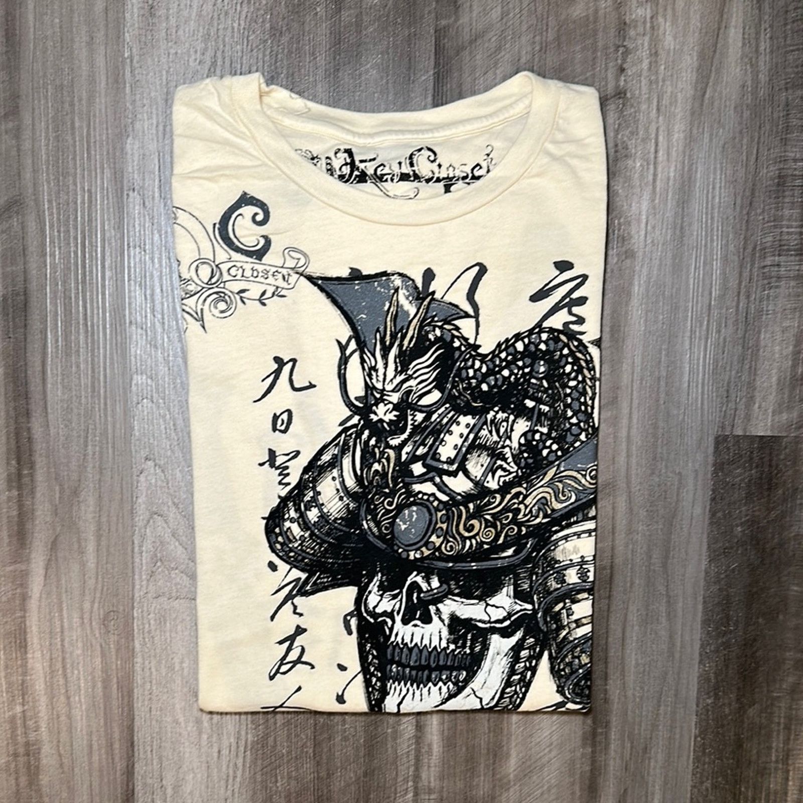 Other Key Closet Samurai Skull Y2K Tee - Medium Size US M / EU 48-50 / 2 - 1 Thumbnail