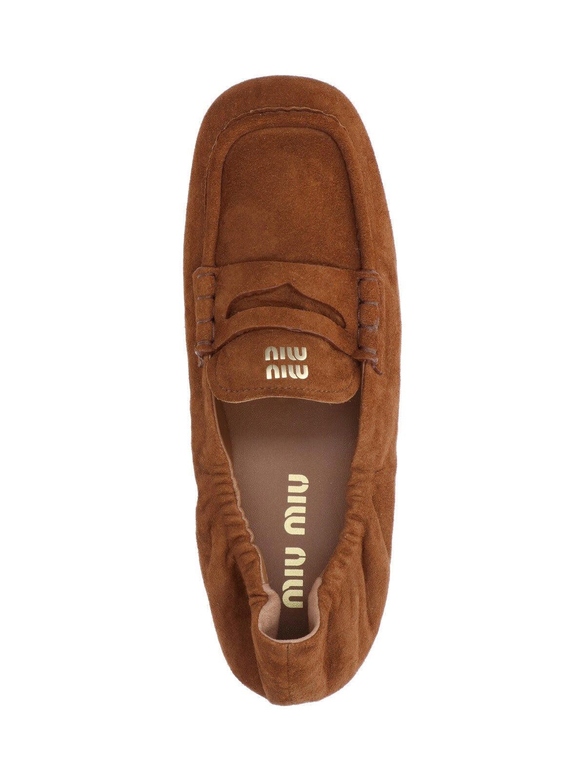 Miu Miu Miu Miu Ruches suede loafers size 37 Size ONE SIZE - 4 Thumbnail