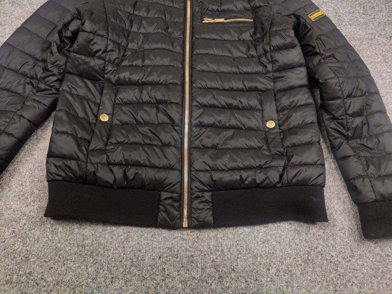 Barbour Barbour International Womens Gauge Quilted Bomber Jacket Size L / US 10 / IT 46 - 6 Thumbnail