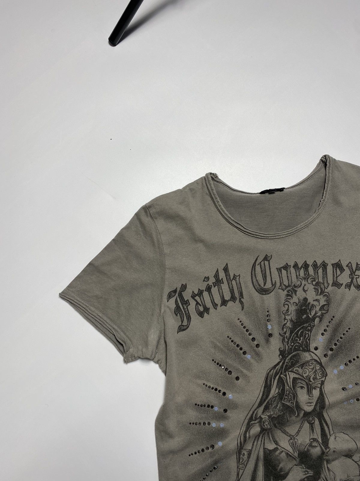 Faith Connexion Y2k Faith Connexion rhinestones t-shirt tee Size US M / EU 48-50 / 2 - 2 Thumbnail