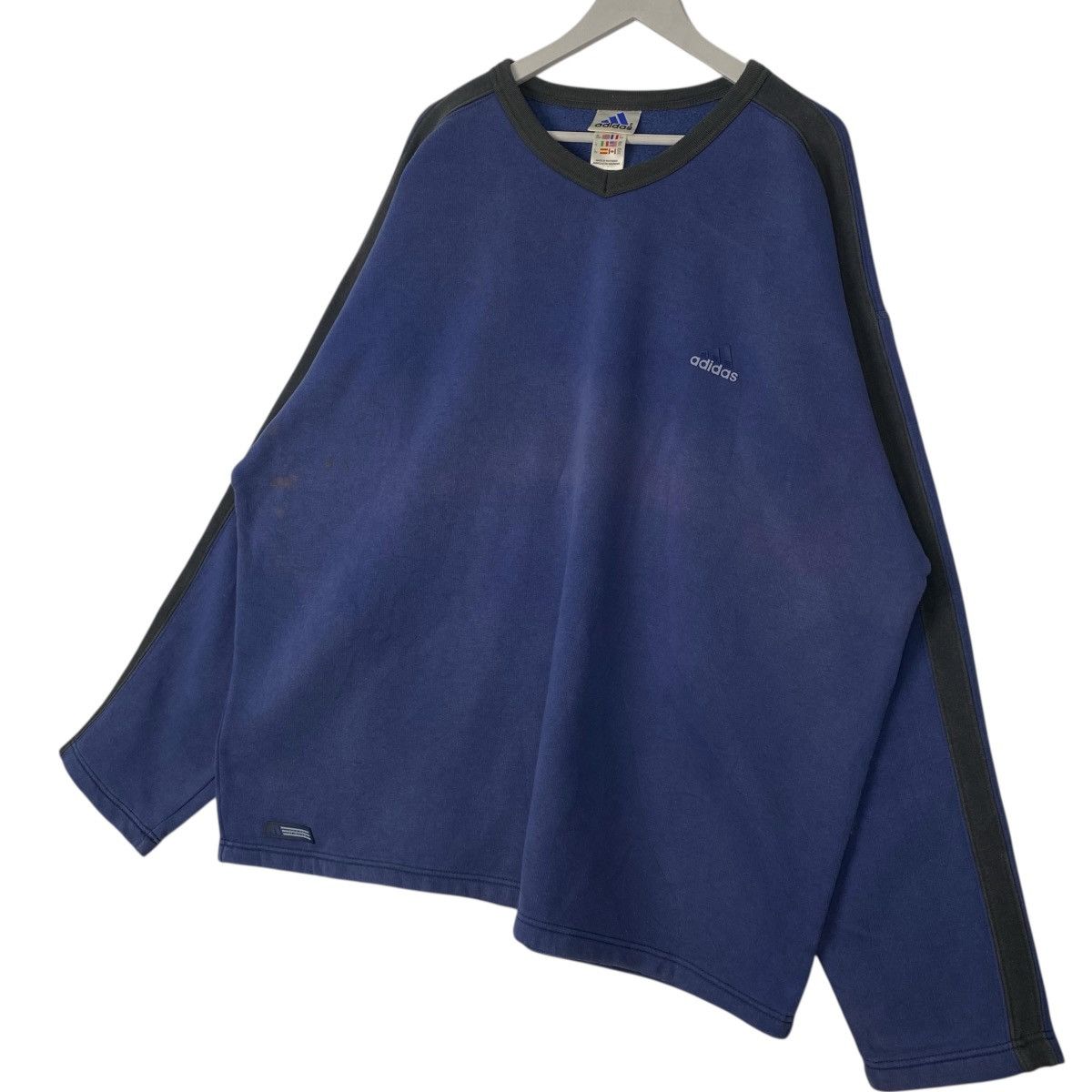 Vintage Vintage 90s Adidas Equipment Vneck Sweatshirt Small Logo XL Size US XL / EU 56 / 4 - 2 Thumbnail