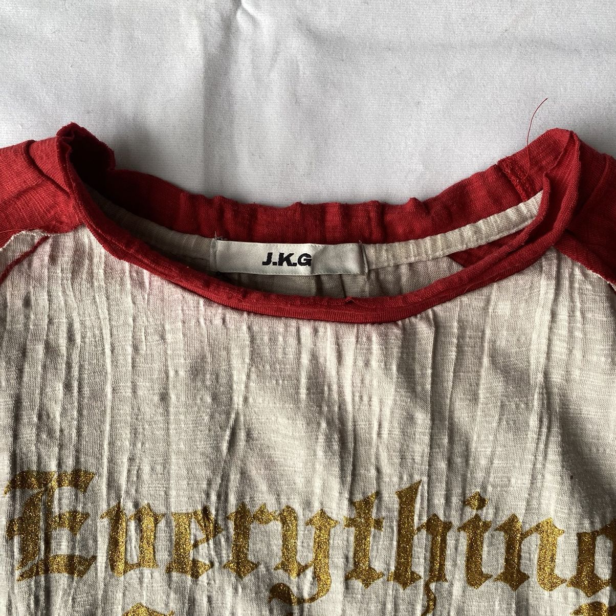 If Six Was Nine × Japanese Brand × Le Grande Bleu (L.G.B.) Japanese Poem Everything Suitable Distressed Long Sleeve Tee Size US M / EU 48-50 / 2 - 4 Thumbnail