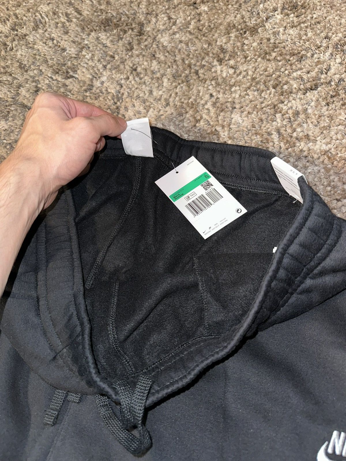 Designer × Nike Nike Black Swoosh Joggers Black Size US 34 / EU 50 - 7 Thumbnail