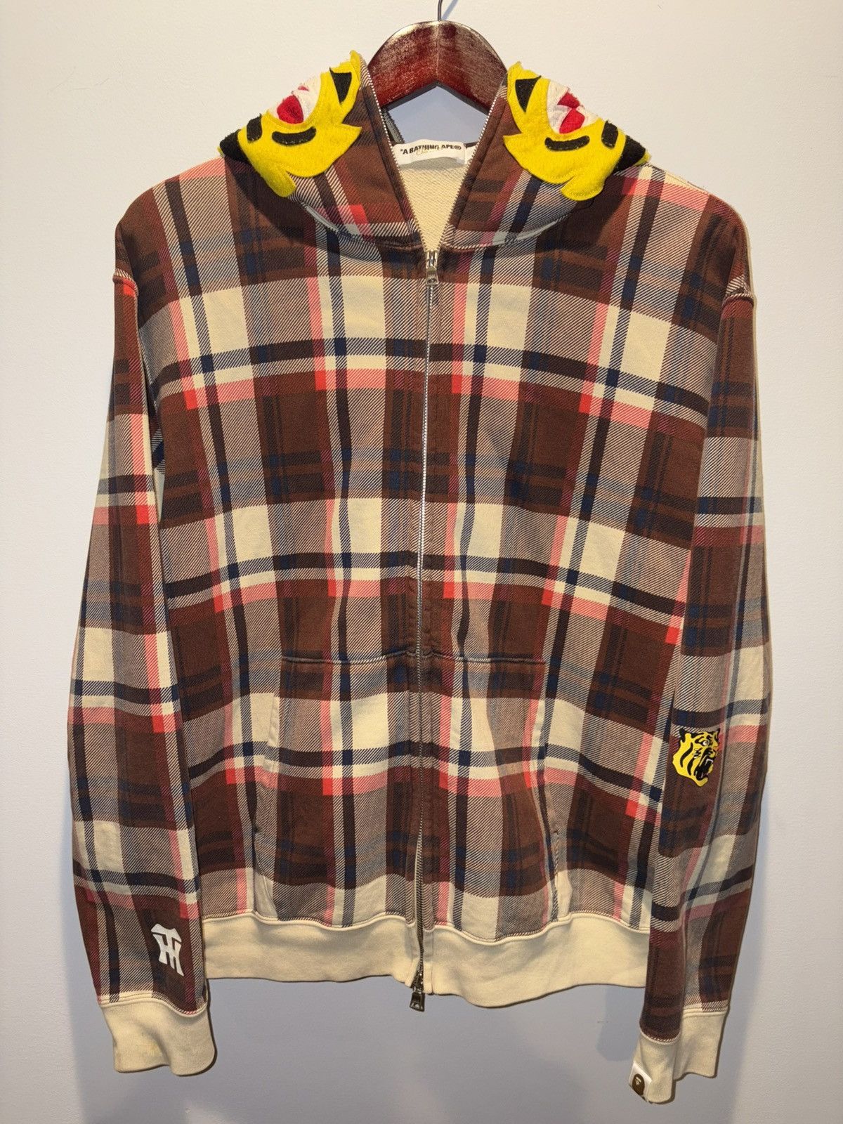 Bape × Nigo Plaid Full Zip Hoodie | Grailed