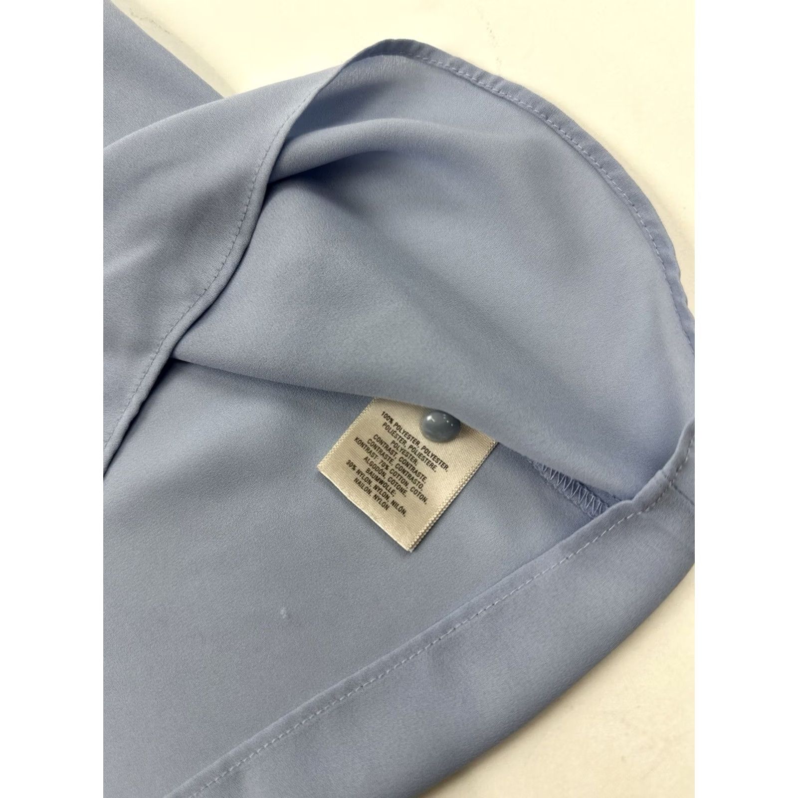 Vintage Maeve Anthropologie Blouse Womens 4 Blue Lace Detail Cap Sleeve Keyhole Back Top Size S / US 4 / IT 40 - 5 Thumbnail