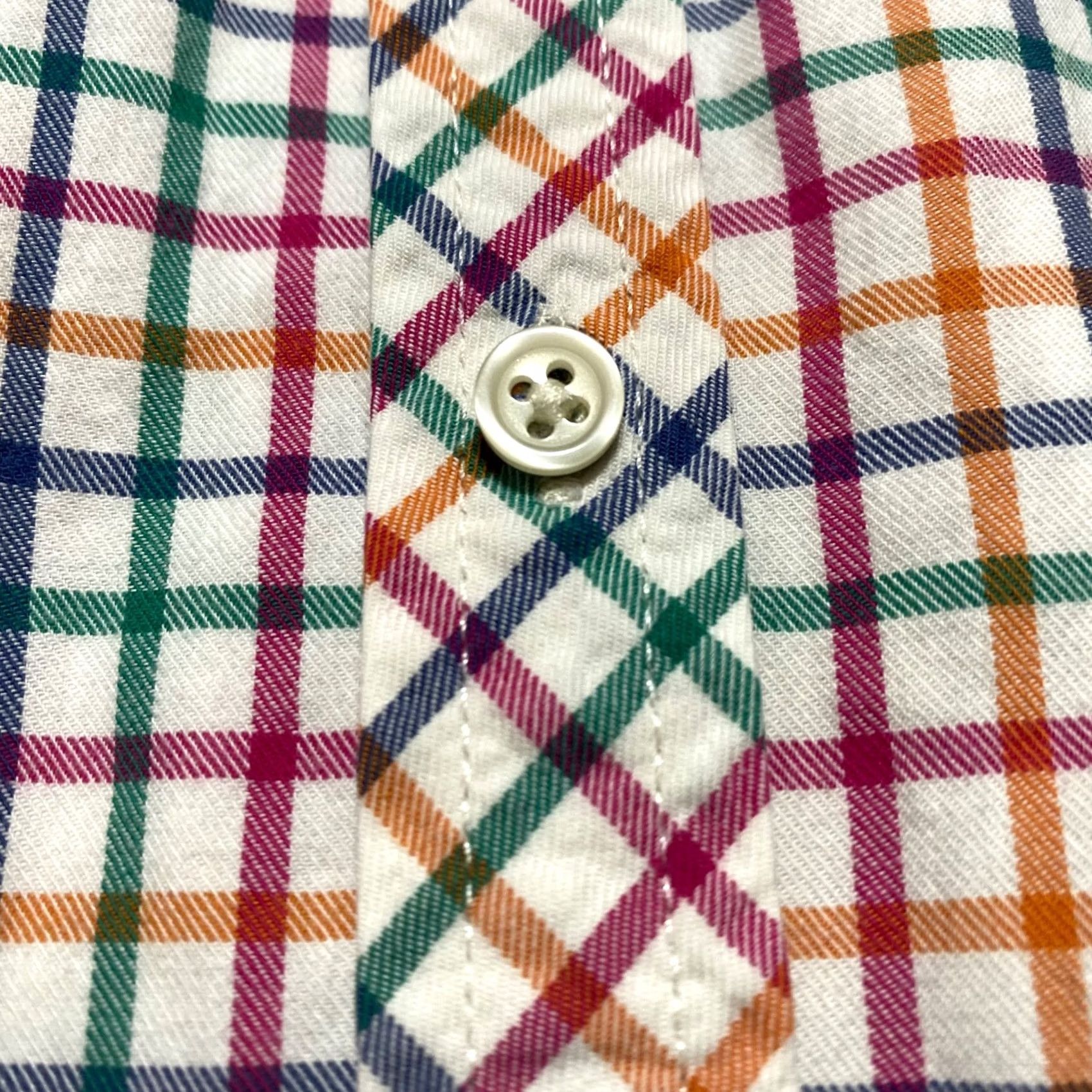 Talbots Talbots Womens Button-Up Shirt PM Multicolor Plaid Cotton Petite Long Sleeve Casual Shirt Womens Size M / US 6-8 / IT 42-44 - 7 Thumbnail