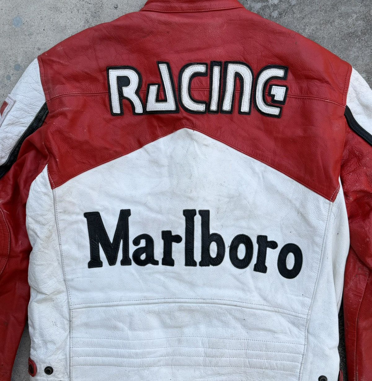 Marlboro Rare 90s Vintage Marlboro Racing Motorsport Leather Jacket Size US M / EU 48-50 / 2 - 2 Thumbnail