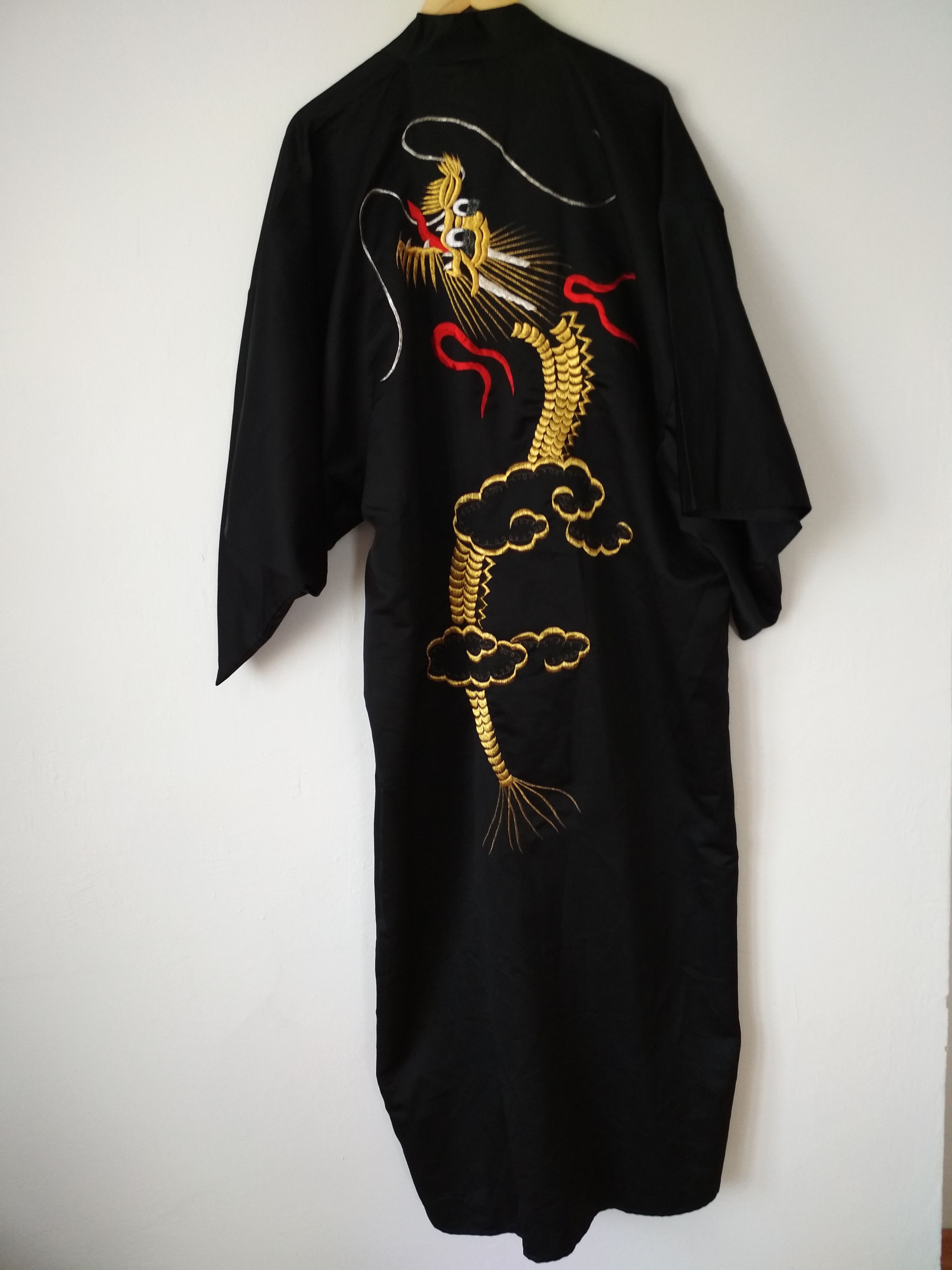 Japanese Brand MITSUKIKU Made in Japan Dragon Embroidered Polyester Kimono Size US L / EU 52-54 / 3 - 3 Thumbnail