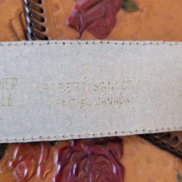 Vintage Robert Sanford Vintage Black Leather Gold Lions Belt - S-M Size ONE SIZE - 7 Thumbnail