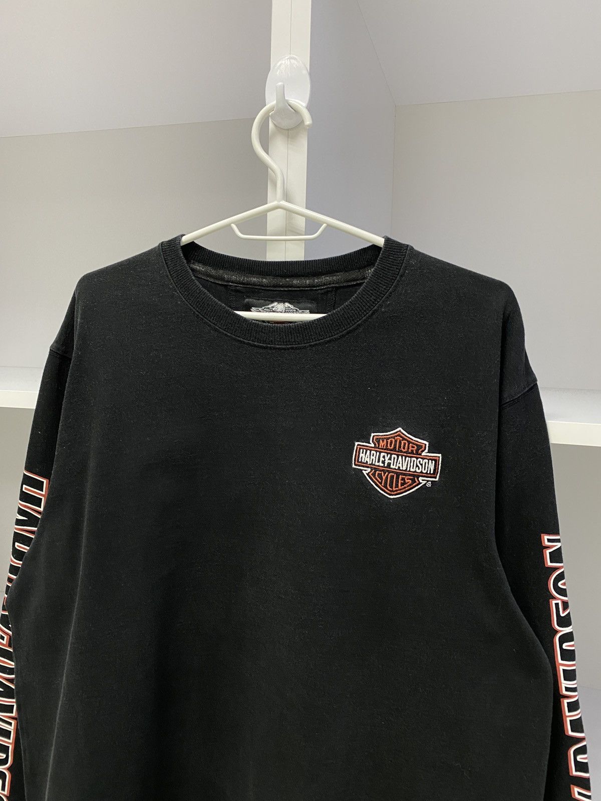 Harley Davidson × Vintage Vintage Harley Davidson Long Sleeve sweatshirt Size US L / EU 52-54 / 3 - 4 Thumbnail
