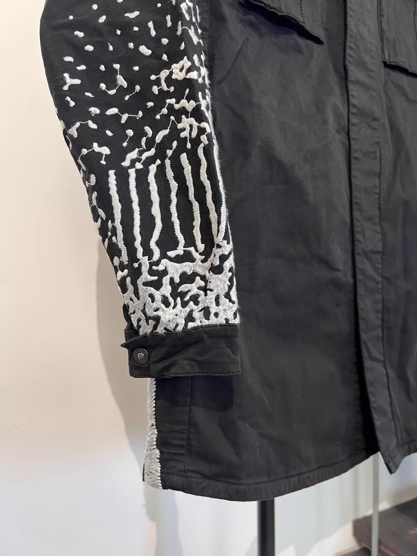 Boris Bidjan Saberi BBS 11by bbs S1B embroidered work shirt jacket S Size US S / EU 44-46 / 1 - 4 Thumbnail