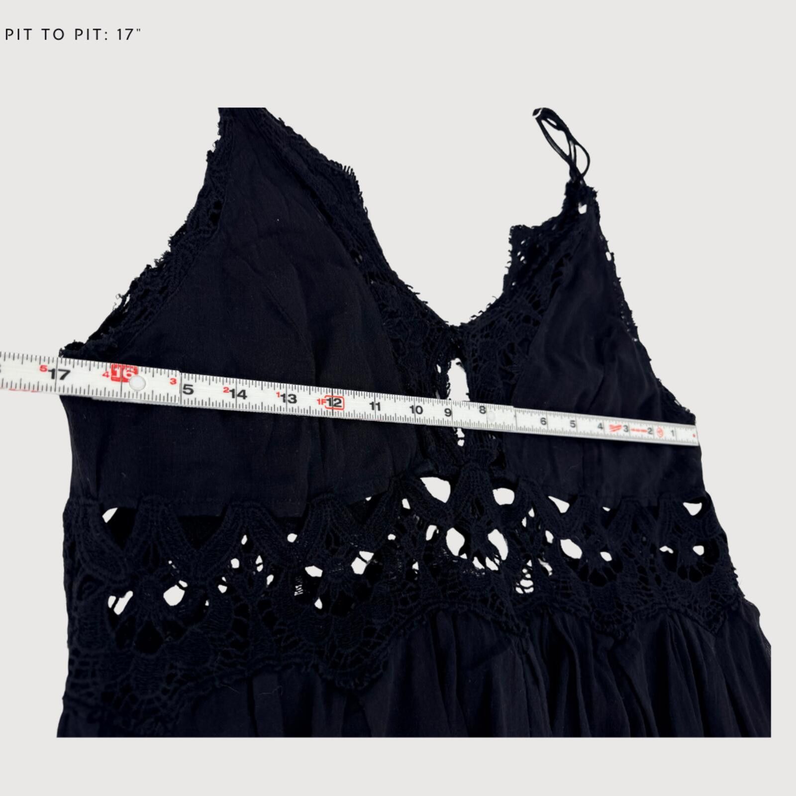 Free People Free People Ilektra Lace Slip Mini Dress Black Small XS/S Size XS / US 0-2 / IT 36-38 - 7 Thumbnail