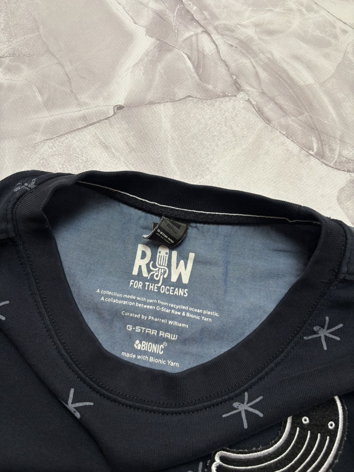 G-Star × Pharrell G-Star Raw x Pharrell Williams Oceans Loose Tee Womens S Size S / US 4 / IT 40 - 9 Thumbnail