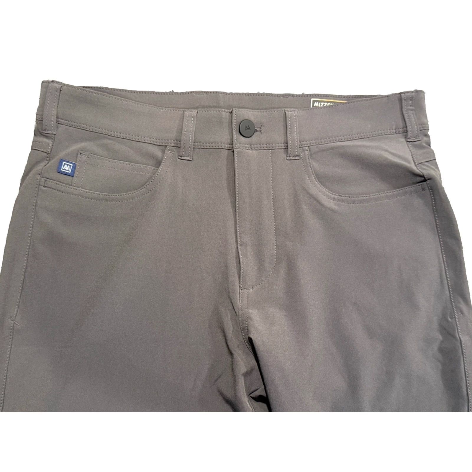 Mizzen+Main Mizzen + Main Pants Slim Chino 30x29.5 Black Mens Straight Pocket Front Button Zip Casual Golf Size US 30 / EU 46 - 4 Thumbnail